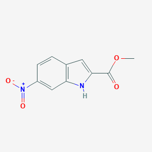 molecular formula C10H8N2O4 B161334 6-硝基-1H-吲哚-2-甲酸甲酯 CAS No. 136818-66-1