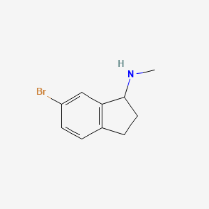 molecular formula C10H12BrN B1613342 6-溴-N-甲基-2,3-二氢-1H-茚-1-胺 CAS No. 371251-07-9