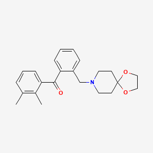 2,3-Dimethyl-2'-[8-(1,4-dioxa-8-azaspiro[4.5]decyl)methyl]benzophenone