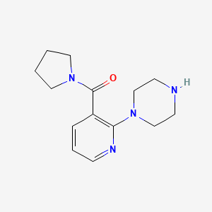 (2-(Piperazin-1-YL)pyridin-3-YL)(pyrrolidin-1-YL)methanone