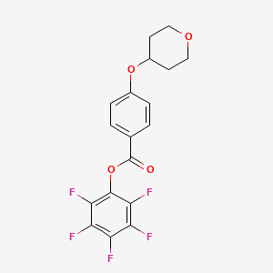 molecular formula C18H13F5O4 B1613386 五氟苯基4-(四氢吡喃-4-氧基)苯甲酸酯 CAS No. 930110-97-7