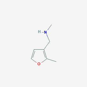 molecular formula C7H11NO B1613388 N-甲基(2-甲基-3-呋喃基)甲胺 CAS No. 916766-85-3