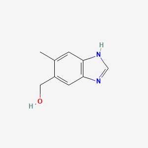 molecular formula C9H10N2O B1613396 (6-methyl-1H-benzimidazol-5-yl)methanol CAS No. 267875-59-2