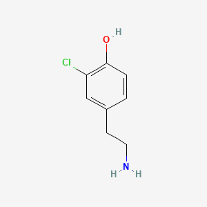 molecular formula C8H10ClNO B1613402 4-(2-氨基乙基)-2-氯苯酚 CAS No. 32560-53-5