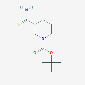 molecular formula C11H20N2O2S B1613409 tert-Butyl 3-carbamothioylpiperidine-1-carboxylate CAS No. 274682-80-3