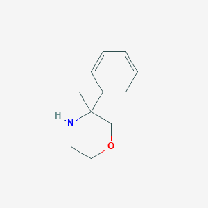 molecular formula C11H15NO B1613421 3-Methyl-3-phenylmorpholine CAS No. 933689-07-7