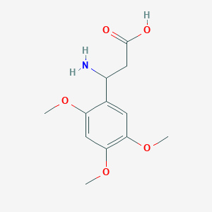 molecular formula C12H17NO5 B1613422 3-Amino-3-(2,4,5-trimethoxy-phenyl)-propionic acid CAS No. 682804-47-3