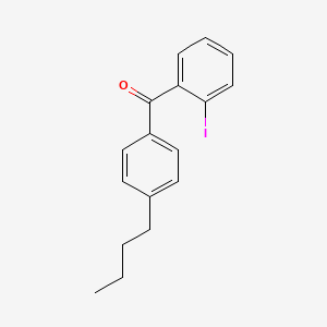 molecular formula C17H17IO B1613428 4-n-Butyl-2'-iodobenzophenone CAS No. 64358-27-6