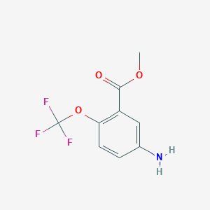 molecular formula C9H8F3NO3 B1613431 Methyl 5-amino-2-(trifluoromethoxy)benzoate CAS No. 307989-43-1