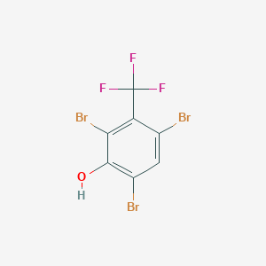 molecular formula C7H2Br3F3O B1613432 2,4,6-Tribromo-3-(trifluoromethyl)phenol CAS No. 384-87-2