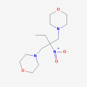 molecular formula C13H25N3O4 B161344 4,4'-(2-Ethyl-2-nitrotrimethylene)dimorpholine CAS No. 1854-23-5