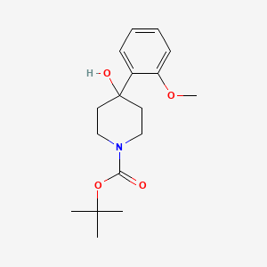 molecular formula C17H25NO4 B1613445 1-Boc-4-(2-methoxyphenyl)-4-hydroxypiperidine CAS No. 201609-28-1