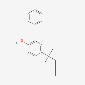 molecular formula C23H32O B1613446 Phenol, 2-(1-methyl-1-phenylethyl)-4-(1,1,3,3-tetramethylbutyl)- CAS No. 73936-80-8