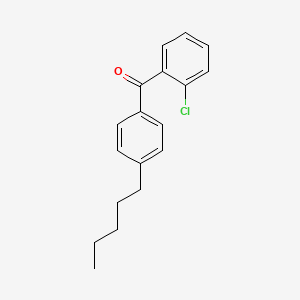 molecular formula C18H19ClO B1613454 2-Chloro-4'-n-pentylbenzophenone CAS No. 64358-08-3