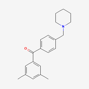 3,5-Dimethyl-4'-piperidinomethyl benzophenone