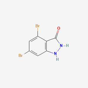 molecular formula C7H4Br2N2O B1613461 4,6-dibromo-1H-indazol-3-ol CAS No. 885518-58-1