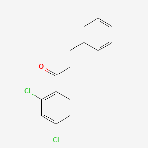 molecular formula C15H12Cl2O B1613462 1-(2,4-Dichlorophenyl)-3-phenylpropan-1-one CAS No. 898788-78-8