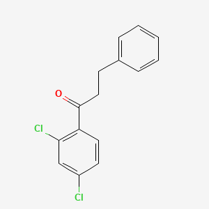 molecular formula C15H12Cl2O B1613462 2',4'-DICHLORO-3-PHENYLPROPIOPHENONE CAS No. 898788-78-8