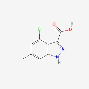 molecular formula C9H7ClN2O2 B1613467 4-chloro-6-methyl-1H-indazole-3-carboxylic acid CAS No. 885521-90-4