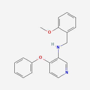 molecular formula C19H18N2O2 B1613468 3-(2-Methoxybenzylamino)-4-phenoxy-pyridine CAS No. 253307-66-3