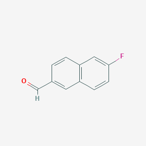molecular formula C11H7FO B1613478 6-氟-2-萘醛 CAS No. 721968-77-0