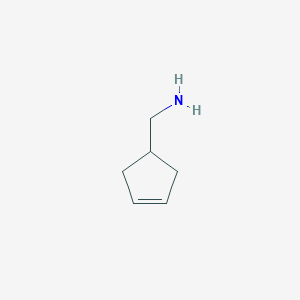 molecular formula C6H11N B1613481 Cyclopent-3-en-1-ylmethanamine CAS No. 4492-42-6