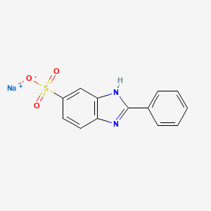 molecular formula C13H9N2NaO3S B1613485 Ensulizole sodium CAS No. 5997-53-5