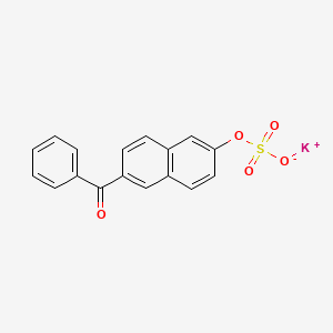 Potassium 2-benzoyl-6-naphthyl sulphate