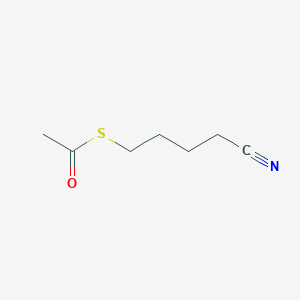 molecular formula C7H11NOS B1613491 S-(4-氰丁基)硫代乙酸酯 CAS No. 252949-42-1