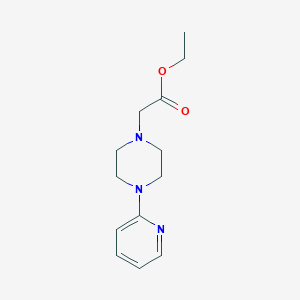 molecular formula C13H19N3O2 B1613494 1-Piperazineacetic acid, 4-(2-pyridinyl)-, ethyl ester CAS No. 86873-47-4