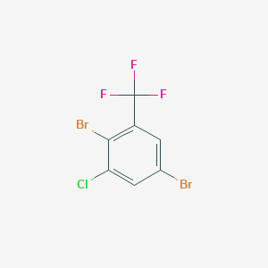 molecular formula C7H2Br2ClF3 B1613496 3-Chloro-2,5-dibromobenzotrifluoride CAS No. 1027512-72-6