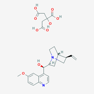 (R)-(6-Methoxyquinolin-4-yl)((1S,2S,4S,5R)-5-vinylquinuclidin-2-yl)methanol 2-hydroxypropane-1,2,3-tricarboxylate