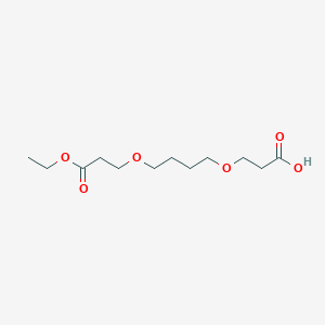 molecular formula C12H22O6 B1613500 3-(4-(3-Ethoxy-3-oxopropoxy)butoxy)propanoic acid CAS No. 886362-91-0