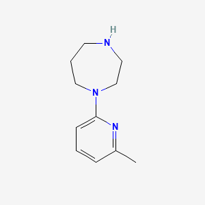 molecular formula C11H17N3 B1613502 1-(6-Methylpyridin-2-YL)-1,4-diazepane CAS No. 880361-95-5