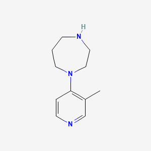 molecular formula C11H17N3 B1613507 1-(3-Methylpyridin-4-YL)-1,4-diazepane CAS No. 915919-81-2
