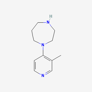 molecular formula C11H17N3 B1613507 1-(3-甲基吡啶-4-基)-1,4-二氮杂环戊烷 CAS No. 915919-81-2