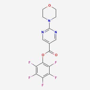 Pentafluorophenyl 2-morpholin-4-ylpyrimidine-5-carboxylate