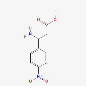 molecular formula C10H12N2O4 B1613519 Methyl 3-amino-3-(4-nitrophenyl)propanoate CAS No. 273920-24-4