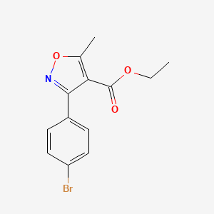 molecular formula C13H12BrNO3 B1613520 3-(4-溴苯基)-5-甲基异恶唑-4-羧酸乙酯 CAS No. 954230-26-3