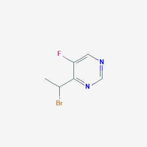molecular formula C6H6BrFN2 B1613521 4-(1-Bromoethyl)-5-fluoropyrimidine CAS No. 188416-47-9