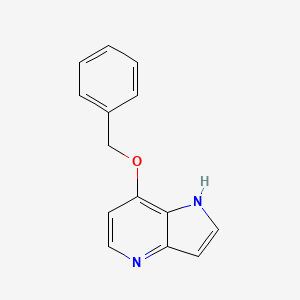molecular formula C14H12N2O B1613524 7-(benzyloxy)-1H-pyrrolo[3,2-b]pyridine CAS No. 357263-44-6