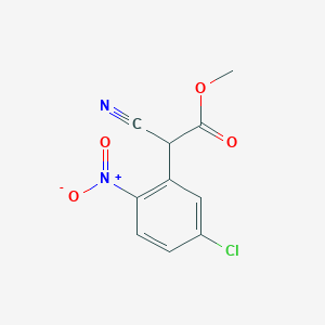 molecular formula C10H7ClN2O4 B1613525 Methyl 2-(5-chloro-2-nitrophenyl)-2-cyanoacetate CAS No. 389571-34-0