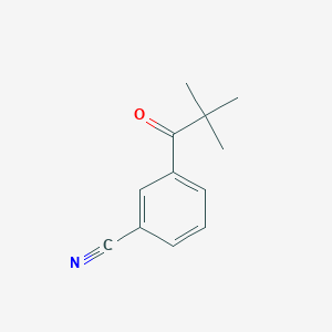 molecular formula C12H13NO B1613534 3'-Cyano-2,2-dimethylpropiophenone CAS No. 898766-12-6