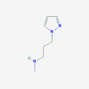 molecular formula C7H13N3 B1613535 N-Methyl-3-(1H-pyrazol-1-yl)propan-1-amine CAS No. 1007488-78-9