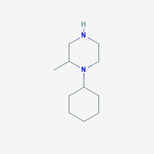 molecular formula C11H22N2 B1613536 1-Cyclohexyl-2-methylpiperazine CAS No. 1135185-61-3