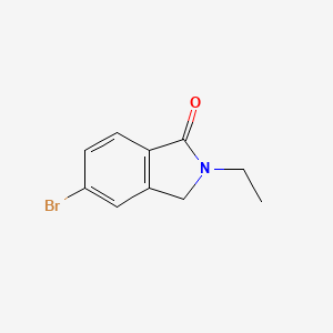 molecular formula C10H10BrNO B1613538 5-溴-2-乙基异吲哚啉-1-酮 CAS No. 864866-73-9