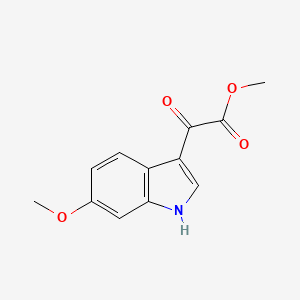 molecular formula C12H11NO4 B1613539 Methyl 2-(6-methoxy-1H-indol-3-YL)-2-oxoacetate CAS No. 408354-40-5