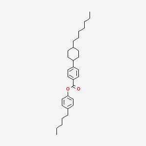 molecular formula C31H44O2 B1613541 4-Pentylphenyl 4-(trans-4-heptylcyclohexyl)benzoate CAS No. 81929-47-7