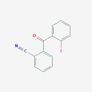 molecular formula C14H8INO B1613542 2-Cyano-2'-iodobenzophenone CAS No. 890098-75-6