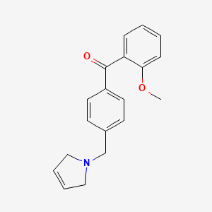(4-((2,5-Dihydro-1H-pyrrol-1-yl)methyl)phenyl)(2-methoxyphenyl)methanone